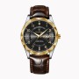 Trendy waterproof watch. Men's fully automatic mechanical watch with dual calendars, quartz movement and luminous function, a wristwatch